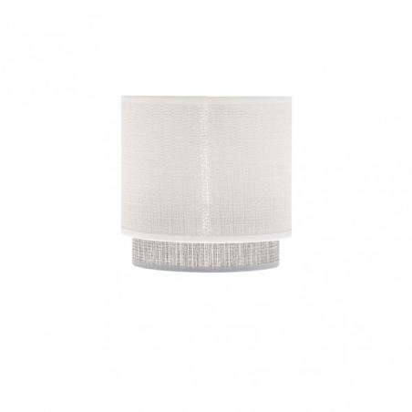 Pantalla Lampara Kenya E14 Blanca/gris 14Dx12dx14h