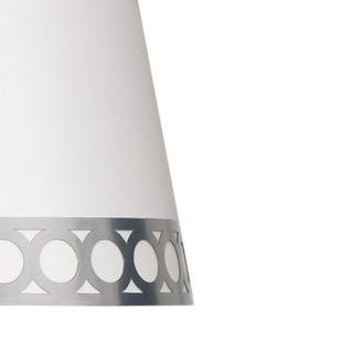 Pantalla Sobremesa Dalia E14 Blanca/plata 25dx20dx15h