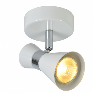 Foco Maximo 1xgu10 Blanco/cromo 15x12x8,5 Cm