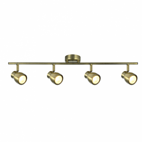 Regleta Chacho 4xgu10 Cuero 14x69,5x8,5 Cm