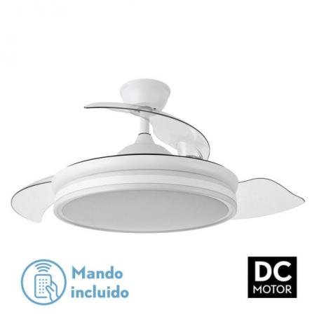 Ventilador Bayomo 72w 7200lm Blanco 3 Aspas Desp. 32/47x55/108 D.3 Color.motor Dc.remoto