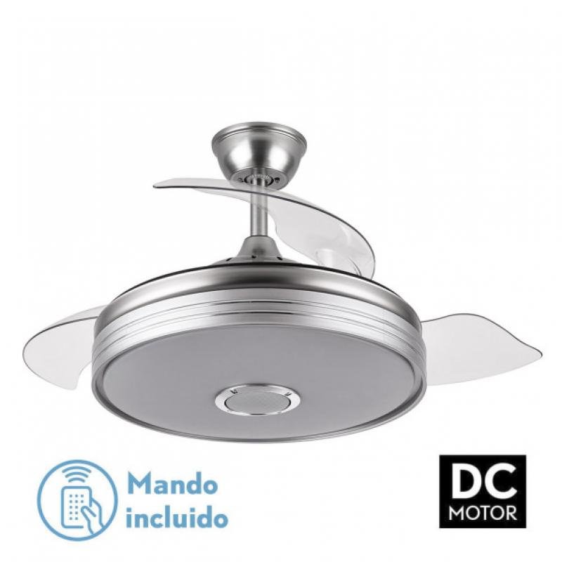 Ventilador Dc Matanuska 72w 7200lm Niq Bluethooth  32/47x55/108d.3 Aspas Desp.6 Vel.3 Color.