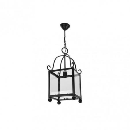 Farol Forja Monasterio 1xe27 Negro Regx20x20 Cm