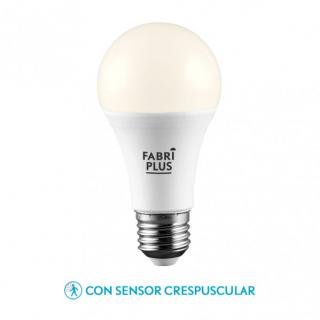 Bombilla 11w 4000k Sensor Crepuscular Fabriplus Standar E27 990lm 11,7x6x6 Cm