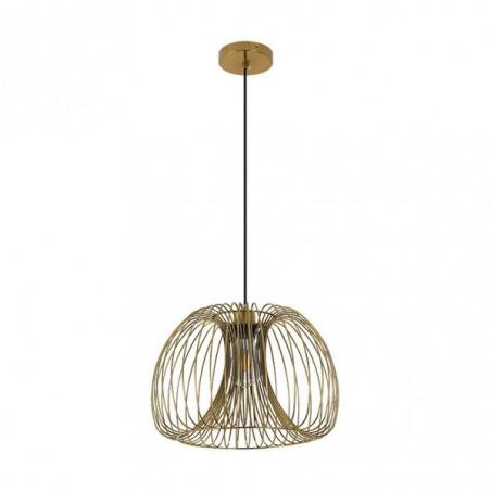 Colgante Camelia Esferico 1xe27 Oro Regx35x35 Cm