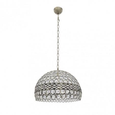 Colgante Lalibela 1xe27 Cuero Regx35x35 Cm