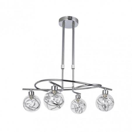 Lampara Varanasi 4xg9 Cromo Regx50x32 Cm