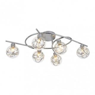 Plafon Varanasi 6xg9 Cromo 21x65x30 Cm