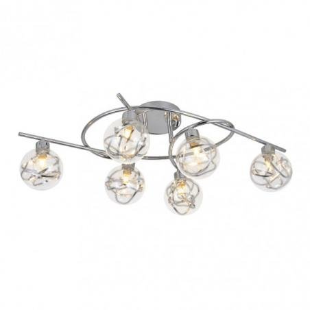 Plafon Varanasi 6xg9 Cromo 21x65x30 Cm