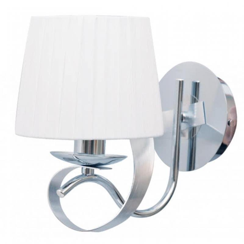Aplique Cleveland Blanco/cromo 1xe14 24x15x25 Aplique Cleveland Blanco/cromo 1xe14 24x15x25
