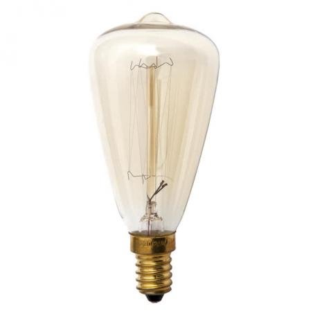 Bombilla Incandescencia Vintage Pebetero 25w E14 48dx115 Calida