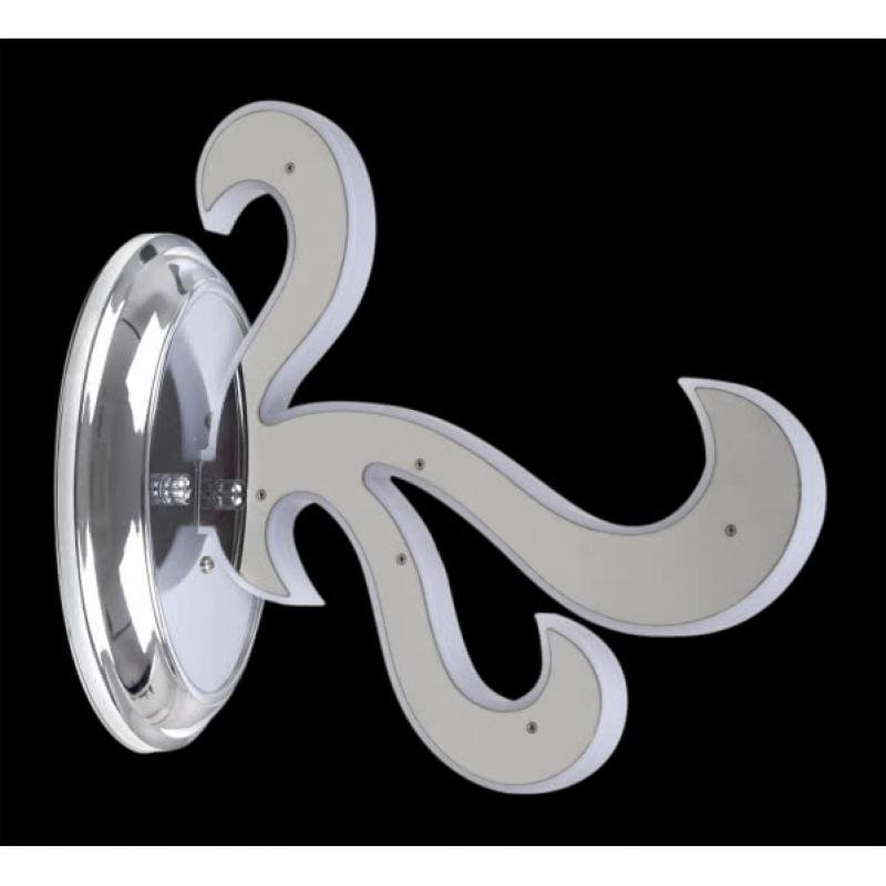 Aplique Led Fuego 1 L Cromo 9w 360lm 4000k 23x12x26,5 Aplique Led Fuego 1 L Cromo 9w 360lm 4000k 23x12x26,5