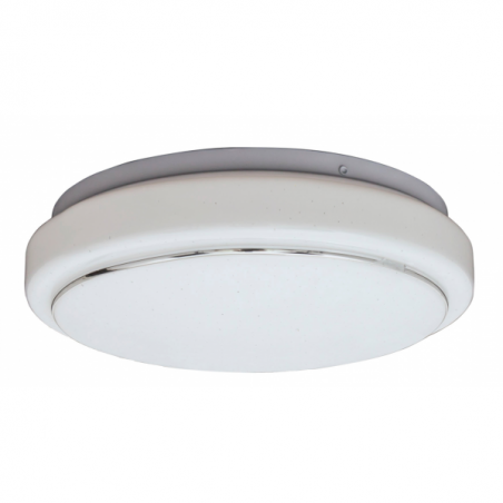Plafon 12w 3000-4000-6000k Celestina Blanco 960lm 9x26x26 Cm C/remoto Y Efecto Estrellado